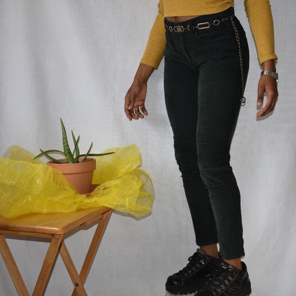 American Eagle Outfitters Pants - Green Corduroy American Eagle Skinny